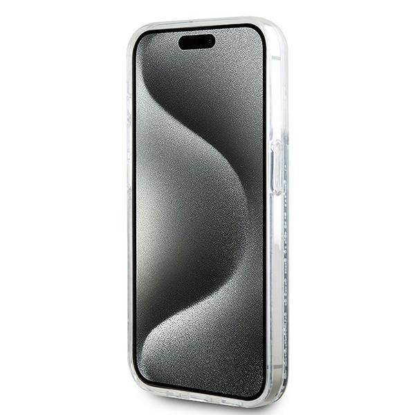 Karl Lagerfeld KLHMP15LLGCHSGH iPhone 15 Pro 6.1&quot; hardcase transparent Liquid Glitter Choupette Head Magsafe