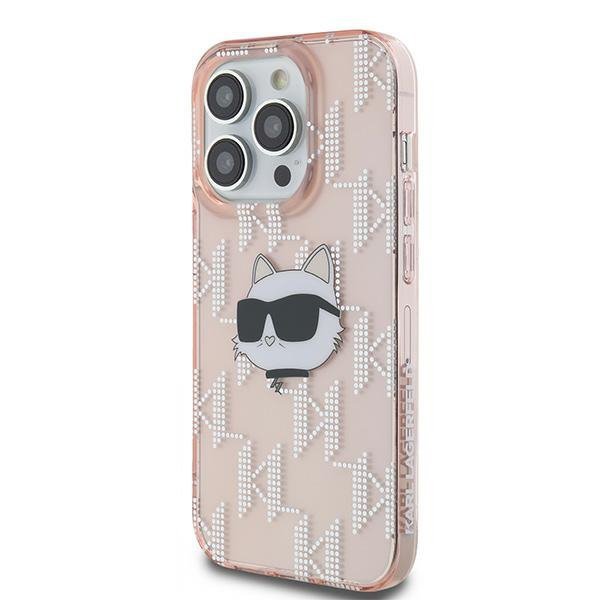 Karl Lagerfeld KLHCP14XHKLPCHP iPhone 14 Pro Max 6.7&quot; różowy/pink hardcase IML Choupette Head & Monogram