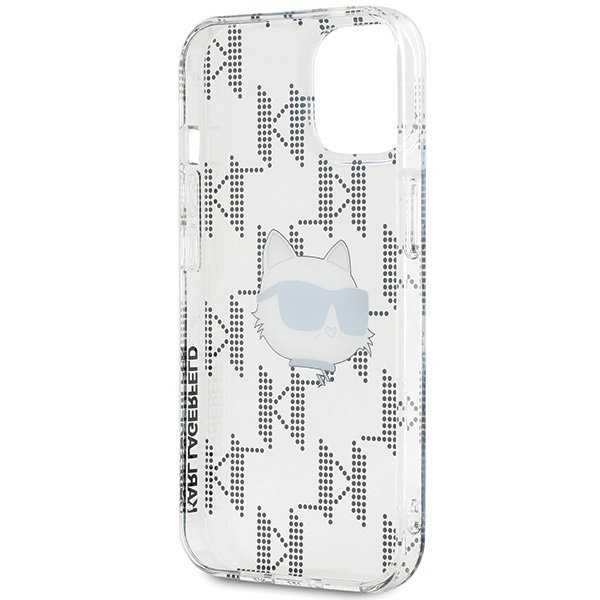 Karl Lagerfeld KLHCP15SHKLPCHT iPhone15 / 14 / 13 6.1&quot; transparent hardcase IML Choupette Head & Monogram