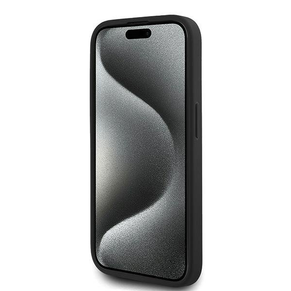 Karl Lagerfeld KLHCP15XPQDSMGK iPhone 15 Pro Max 6.7&quot; czarny/black hardcase Diagonal Quilted Script