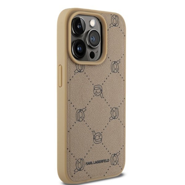 Karl Lagerfeld KLHMP15XPGKHPHE iPhone 15Pro Max 6.7&quot; beżowy/beige Magsafe Karl Heads