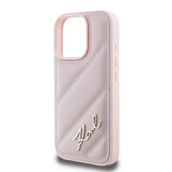 Karl Lagerfeld KLHCP16XPQDSMGP iPhone 16 Pro Max 6.9&quot; różowy/pink hardcase Quilted Signature