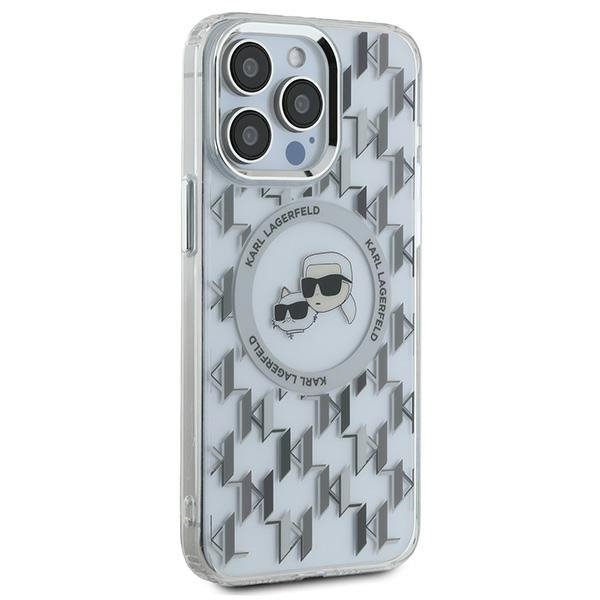 Karl Lagerfeld KLHMP15XHMCKMHT iPhone 15Pro Max 6.7&quot; przezroczysty/transparent IML Monogram Karl&Choupette Head MagSafe