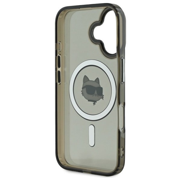 Karl Lagerfeld KLHMP16MHLSCHK iPhone16 Plus 6.7&quot; czarny/black hardcase IML Metal Choupette Head MagSafe