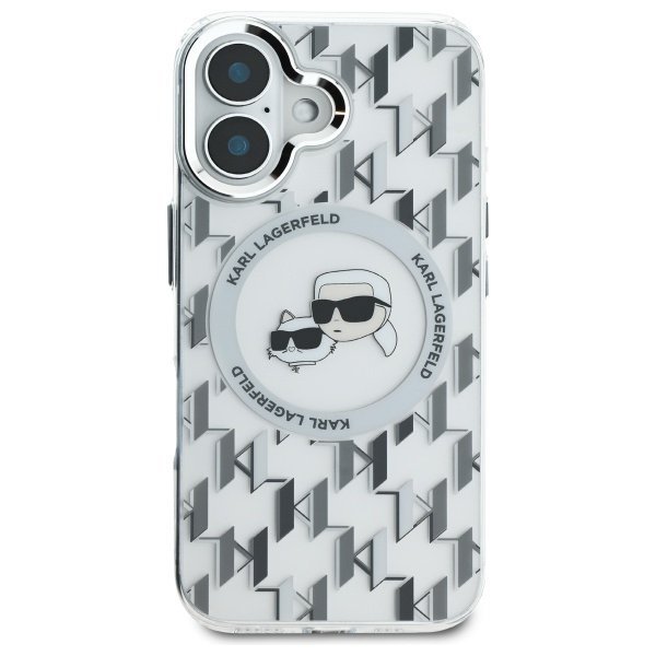 Karl Lagerfeld KLHMP16SHMCKMHT iPhone 166.1&quot; przezroczysty/transparent IML Monogram Karl&Choupette Head MagSafe