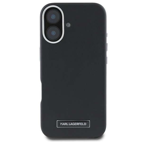 Karl Lagerfeld KLHMP16MPGMSRPK iPhone16 Plus 6.7&quot; czarny/black hardcase FW Metal Plate MagSafe