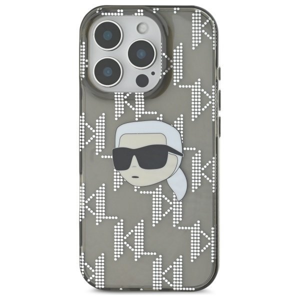 Karl Lagerfeld KLHCP16LHKLPKHK iPhone 16 Pro 6.3&quot; czarny/black hardcase IML Karl Head Electroplated
