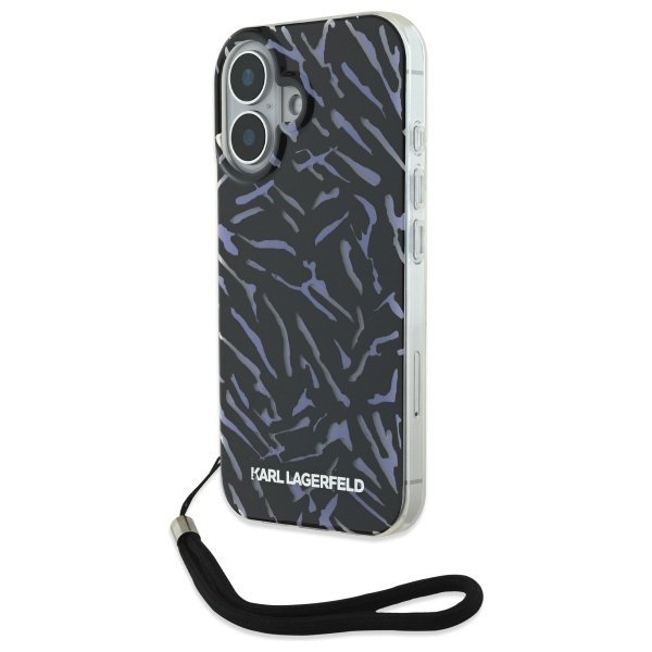 Karl Lagerfeld KLHCP16MHZBPKCCU iPhone16 Plus 6.7&quot; fioletowy/purple Zebra With Cord