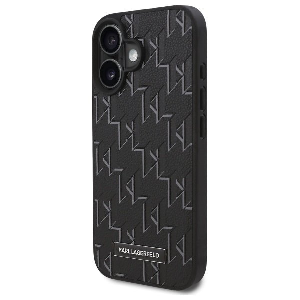 Karl Lagerfeld KLHMP16MPKHPORPK iPhone16 Plus 6.7&quot; czarny/black hardcase Hot Stamp Magsafe