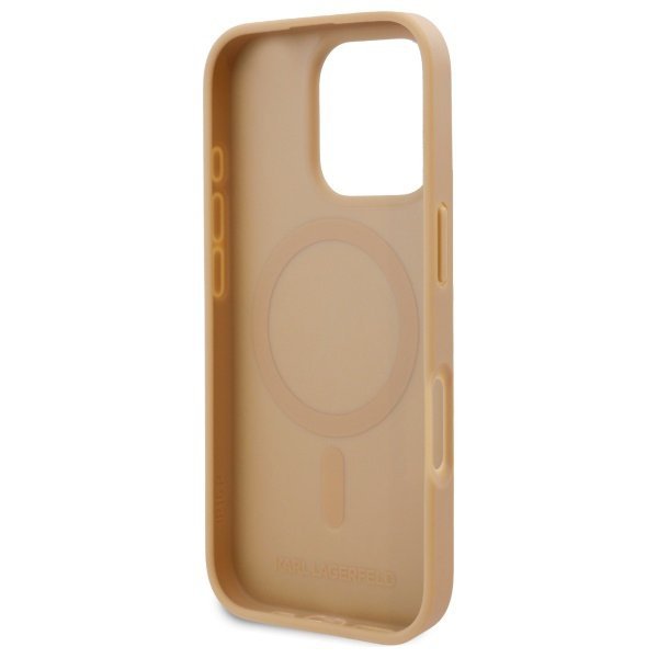 Karl Lagerfeld KLHMP16XPKHPORPE iPhone16 Pro Max 6.9&quot; beżowy/beige hardcase Hot Stamp Magsafe