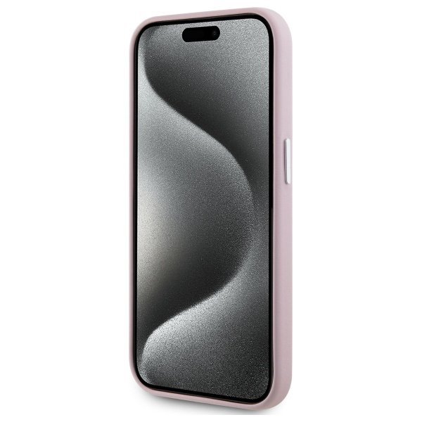 Karl Lagerfeld KLHMP15XPGMSRPP iPhone 15 Pro Max 6.7&quot; różowy/pink hardcase FW Metal Plate MagSafe