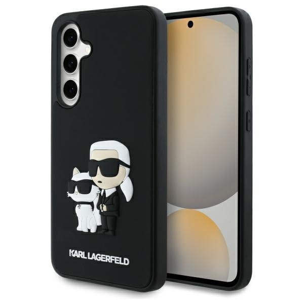 Karl Lagerfeld KLHCS24FE3DRKCNK S24 FE   S721 czarny/black hardcase 3D Rubber Karl&Choupette