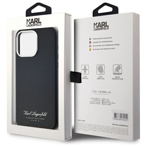 Karl Lagerfeld KLHCP15XPGWCMKHK iPhone   15 Pro Max 6,7&quot; hardcaseczarny/ black hotel RSG
