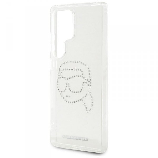 Etui Karl Lagerfeld Rhinestones Karl     Head Logo do Samsung Galaxy S25 Ultra przezroczysty