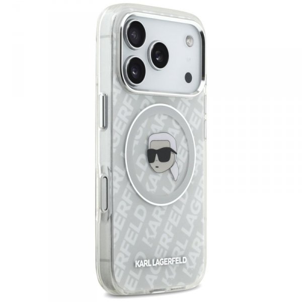 Etui Karl Lagerfeld IML Karl Head Logo   MagSafe do iPhone 17 Pro szary