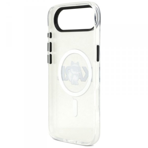 Etui Karl Lagerfeld IML Choupette Sketch Logo MagSafe do iPhone Air przezroczysty