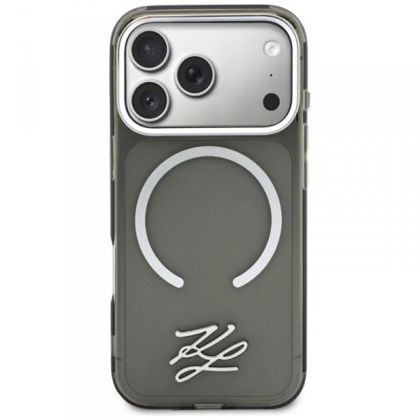Etui Karl Lagerfeld IML KL Script Logo   MagSafe do iPhone 17 Pro czarny