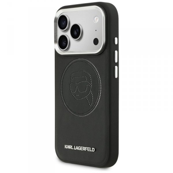 Etui Karl Lagerfeld K Head Point Logo    MagSafe do iPhone 17 Pro Max czarny