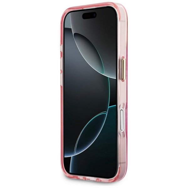 Etui Karl Lagerfeld IML Choupettes Karl  Script Logo MagSafe do iPhone 17 różowy