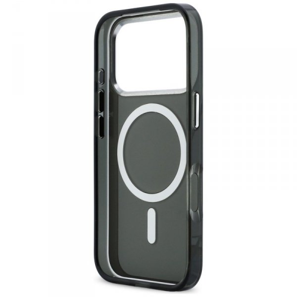Etui Karl Lagerfeld IML Karl & Choupette Peekaboo Logo MagSafe do iPhone 17 Pro Max czarny