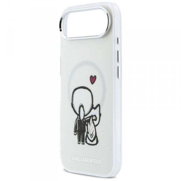 Etui Karl Lagerfeld Karl & Choupette     Back MagSafe do iPhone Air przezroczysty