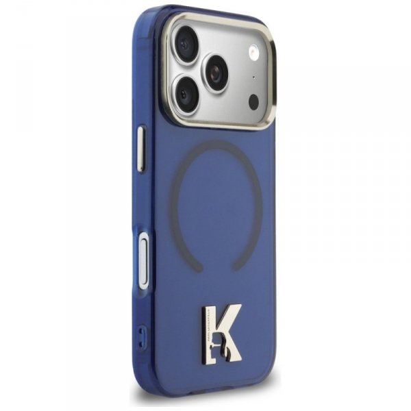 Etui Karl Lagerfeld IML K Head Logo      MagSafe do iPhone 17 Pro niebieski