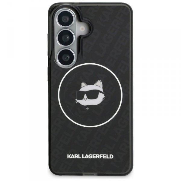 Etui Karl Lagerfeld IML Repeated         Choupette MagSafe do Samsung Galaxy S26 czarny