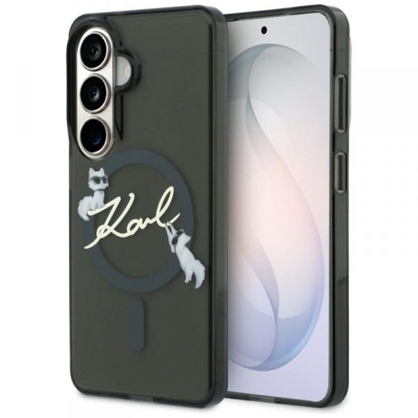 Etui Karl Lagerfeld IML KC Script        MagSafe do Samsung Galaxy S26+ czarny