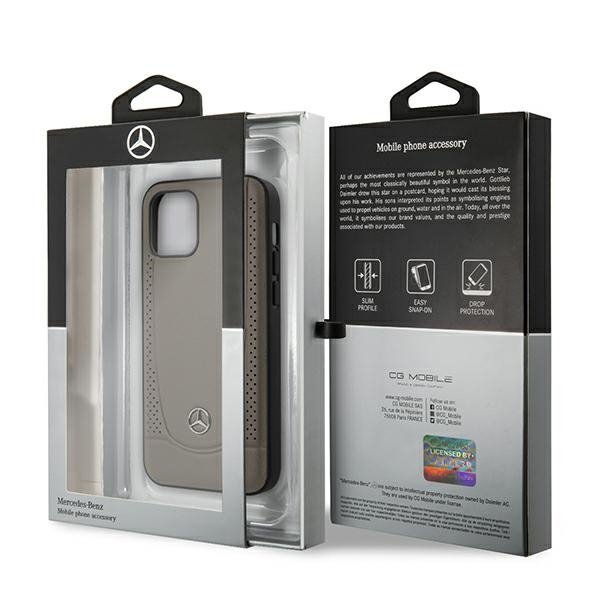 Mercedes MEHCP12SARMBR iPhone 12 mini 5,4&quot; brązowy/brown hardcase Urban Line