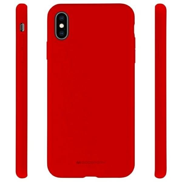 Mercury Silicone Samsung S21+ G996 czerwony/red