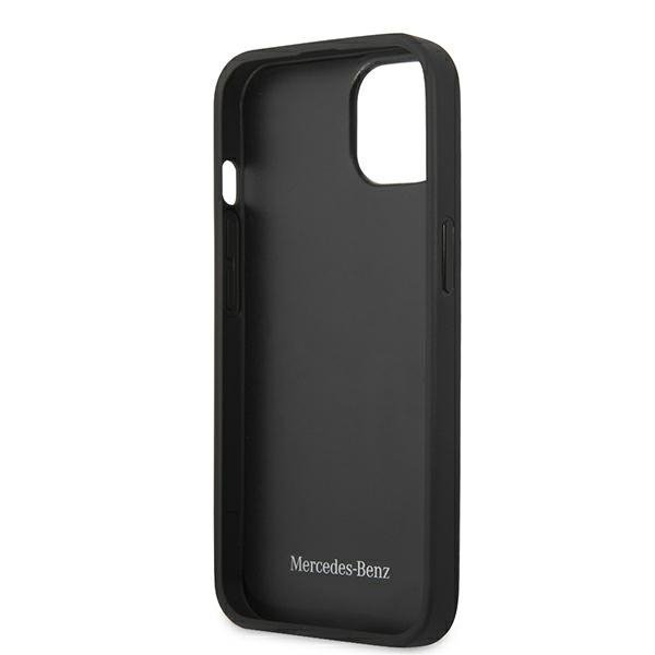 Mercedes MEHCP13SCDOBK iPhone 13 mini 5,4&quot; czarny/black hardcase Leather Perforated Area