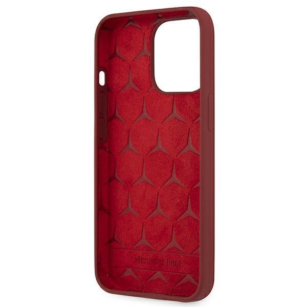 Mercedes MEHCP13XSILRE iPhone 13 Pro Max 6,7&quot; czerwony/red hardcase Silicone Line