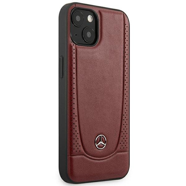 Mercedes MEHCP14MARMRE iPhone 14 Plus / 15 Plus 6,7&quot; czerwony/red hardcase Leather Urban Bengale