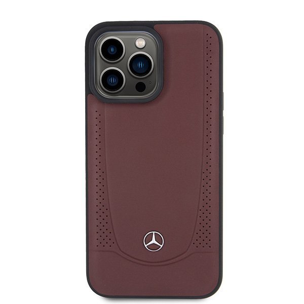 Mercedes MEHCP15XARMRE iPhone 15 Pro Max 6.7&quot; czerwony/red hardcase Leather Urban Bengale