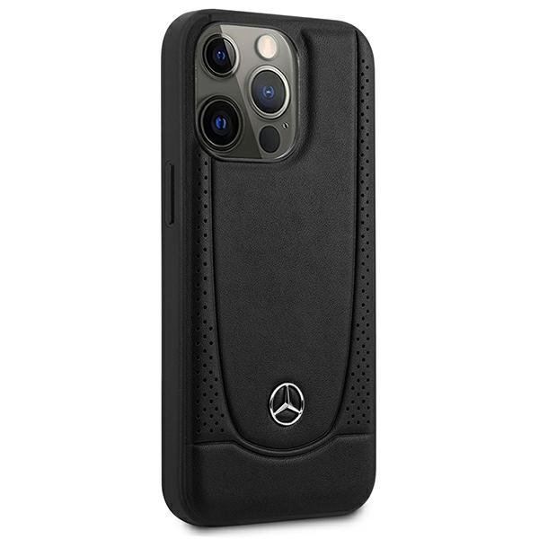 Mercedes MEHCP15LARMBK iPhone 15 Pro 6.1&quot; czarny/black hardcase Leather Urban