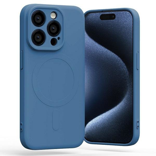 Mercury MagSafe Semi-Silicone iPhone 15Pro 6,1&quot; niebieski /blue