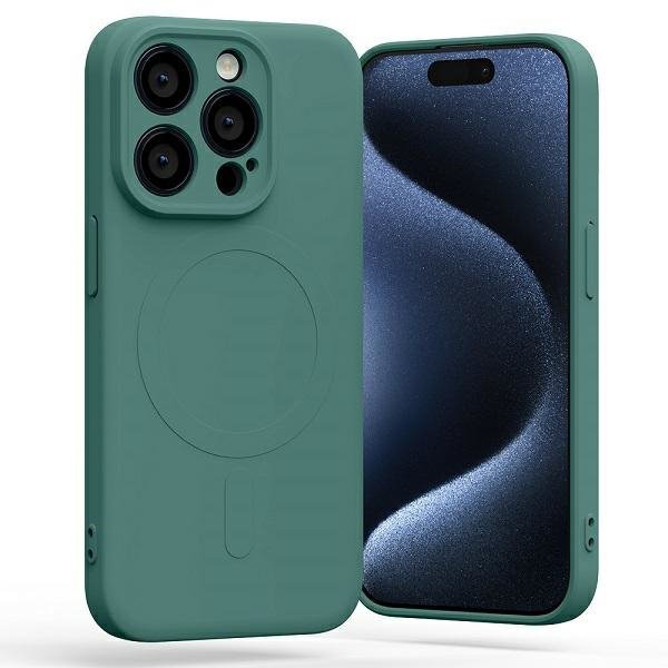 Mercury MagSafe Semi-Silicone iPhone 15Pro 6,1&quot; zielony /green