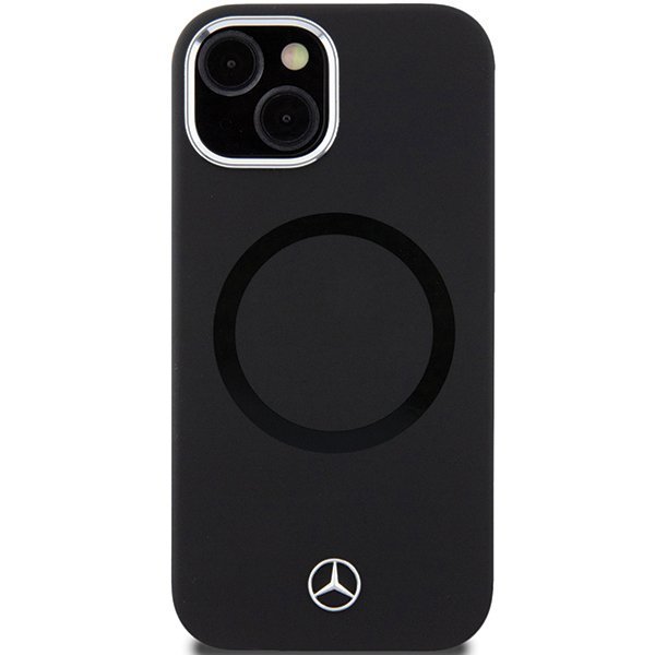 Mercedes MEHMP15S23SCMK iPhone 15 / 14 / 13 6.1&quot; czarny/black hardcase Silicone Bicolor MagSafe