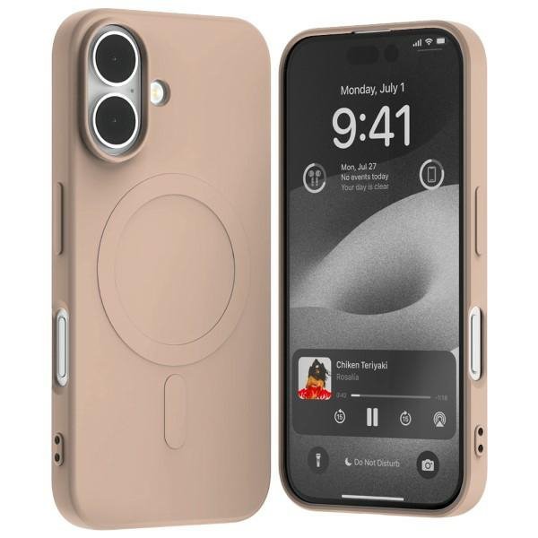 Mercury MagSafe Semi-Silicone iPhone 166,1&quot; różowo-piaskowy /pink sand