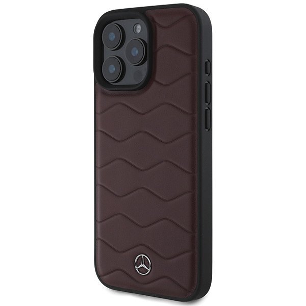 Mercedes MEHCP16X23RWRSR iPhone16 Pro Max 6.9&quot; czerwony/red hardcase MB Waves Leather