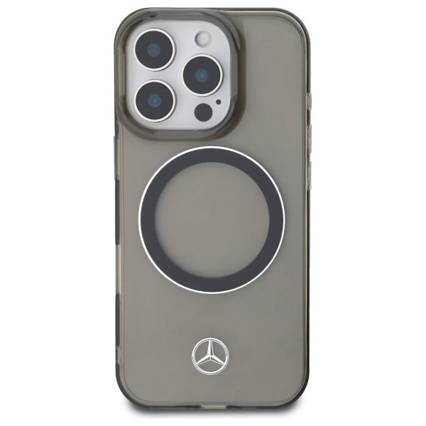 Mercedes MEHMP16L23HUOSK iPhone 16 Pro   6.3&quot; czarny/black hardcase Silver Ring MagSafe