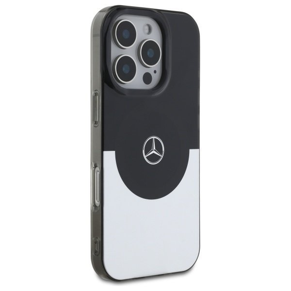 Mercedes MEHMP16X23HBIGK iPhone 16 Pro   Max 6.9&quot; czarny srebrny/black silver hardcase Double Layer BiColor MagSafe