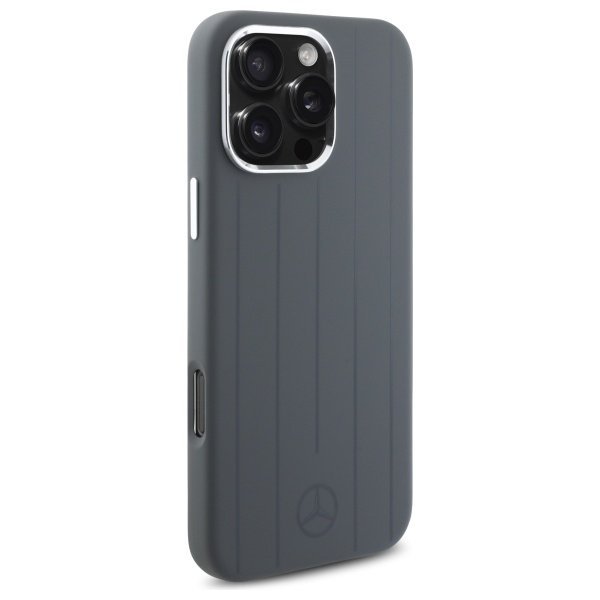Mercedes MEHMP16X23SUVSA iPhone 16 Pro   Max 6.9&quot; szary/grey hardcase Silicone Vertical Tonal Stripes MagSafe