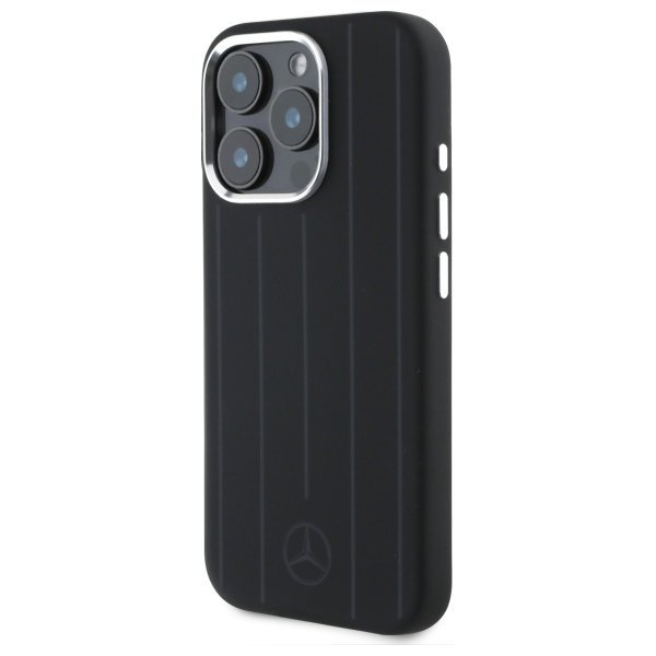 Mercedes MEHMP16X23SUVSK iPhone 16 Pro   Max 6.9&quot; czarny/black hardcase Silicone Vertical Tonal Stripes MagSafe