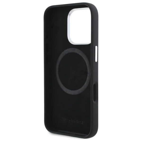 Mercedes MEHMP16X23SUVSK iPhone 16 Pro   Max 6.9&quot; czarny/black hardcase Silicone Vertical Tonal Stripes MagSafe