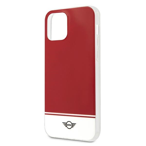 Mini MIHCP12MPCUBIRE iPhone 12/12 Pro 6,1&quot; czerwony/red hard case Stripe Collection