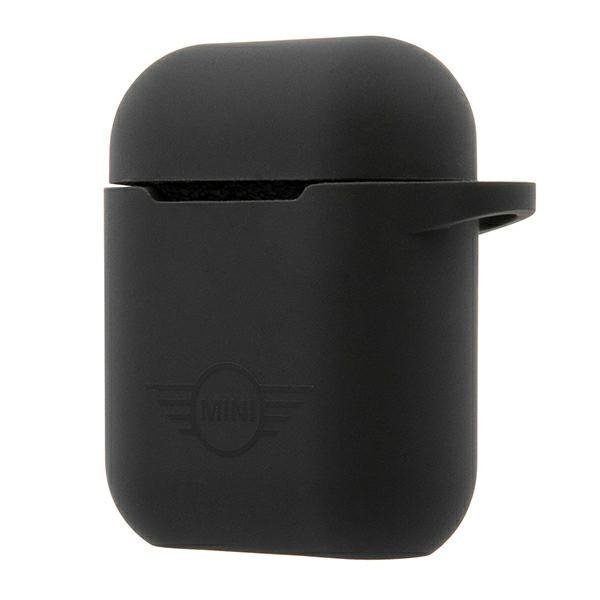 Mini MIACA2SLTBK AirPods 1/2 cover czarny/black hard case Silicone Collection