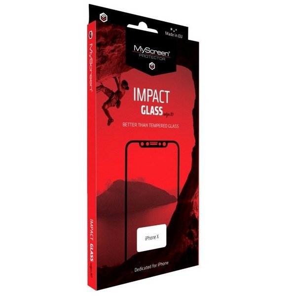 MS ImpactGLASS Edge 3D iPhone 7/8 Plusbiałe/white Antyuderzeniowe szkło hybrydowe na cały ekran 8H