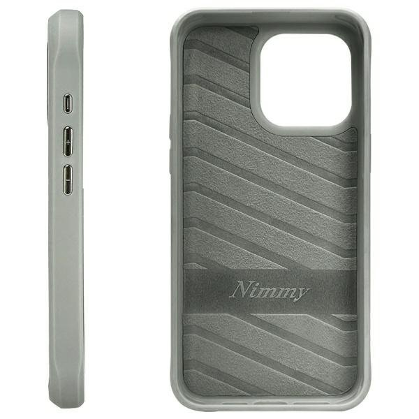 Nimmy etui iPhone 15 Pro Max 6.7&quot;        szary/gray Glasses Cool Cat