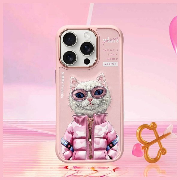 Nimmy etui iPhone 16 Pro Max 6.9&quot;        różowy/pink Cool&Cute 2.0 Cat